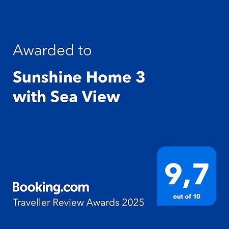 Sunshine Home 3 With Sea View Alepou Exterior foto